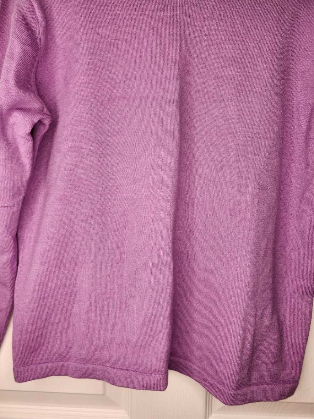 Brooks Brothers Purple 100% Merino Wool Pullover Sweater Size Large - Picture 4 of 7